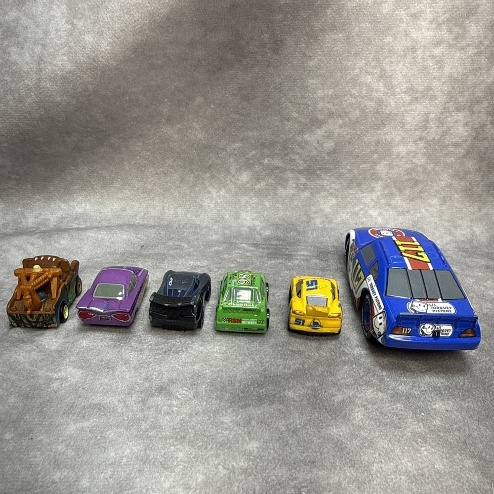 Disney Pixar Cars Mini Racers Lot Mater Ramone Cruz XRSJackson Hicks Lil Torquey - Picture 3 of 12